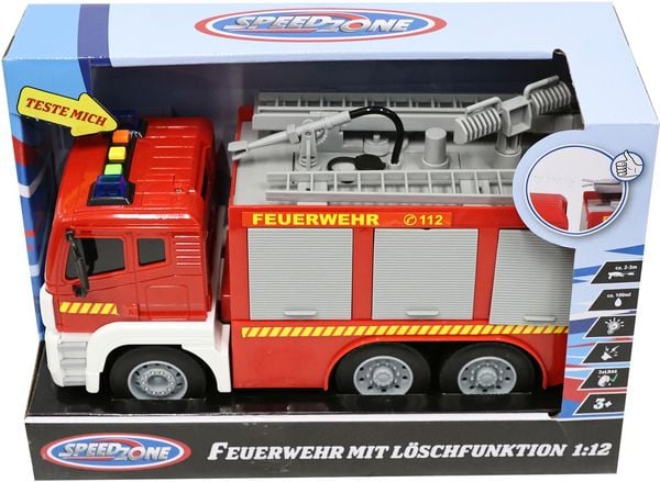 Produktbild: Speedzone D/C Feuerwehr mit Licht und Sound, 1:12