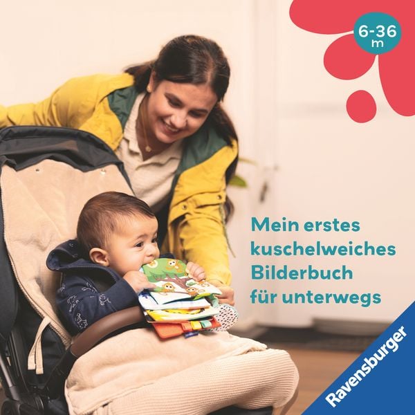 Produktbild: Play+ Mein allererstes Spielbuch: Zahlen und Farben (Stoffbuch) - ab 6 Monate