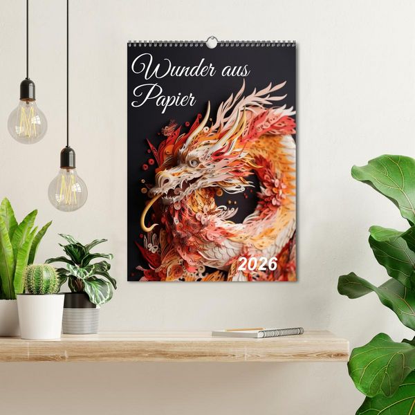 Produktbild: Wunder aus Papier (Wandkalender 2026 DIN A3 hoch), CALVENDO Monatskalender