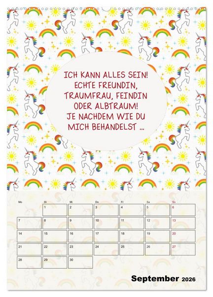 Produktbild: K&ouml;nigin &uuml;ber alles! Typokalender f&uuml;r starke Frauen (Wandkalender 2026 DIN A2 hoch), CALVENDO Monatskalender