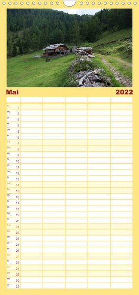 Produktbild: Familienplaner Typisch S&uuml;dtirol (Wandkalender 2022 , 21 cm x 45 cm, hoch)