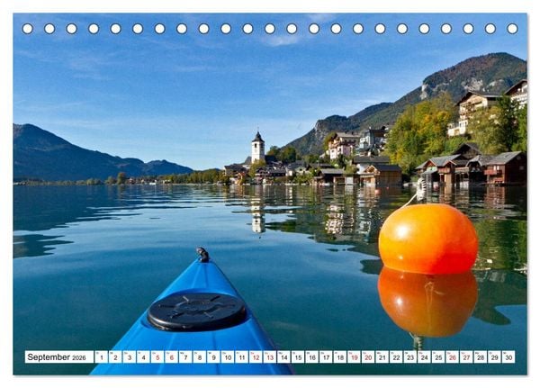 Produktbild: Kajaktour am Wolfgangsee (Tischkalender 2026 DIN A5 quer), CALVENDO Monatskalender