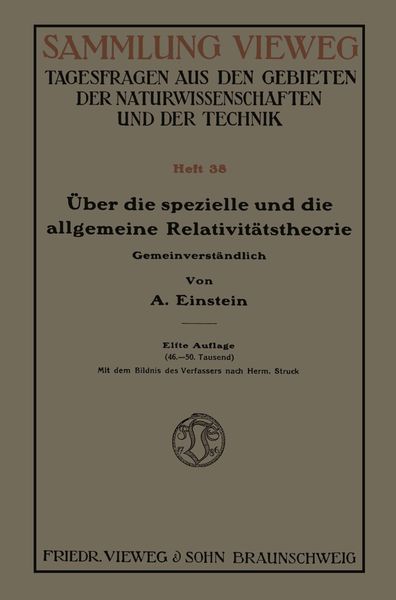 Produktbild: &Uuml;ber die spezielle und die allgemeine Relativit&auml;tstheorie (Gemeinverst&auml;ndlich)