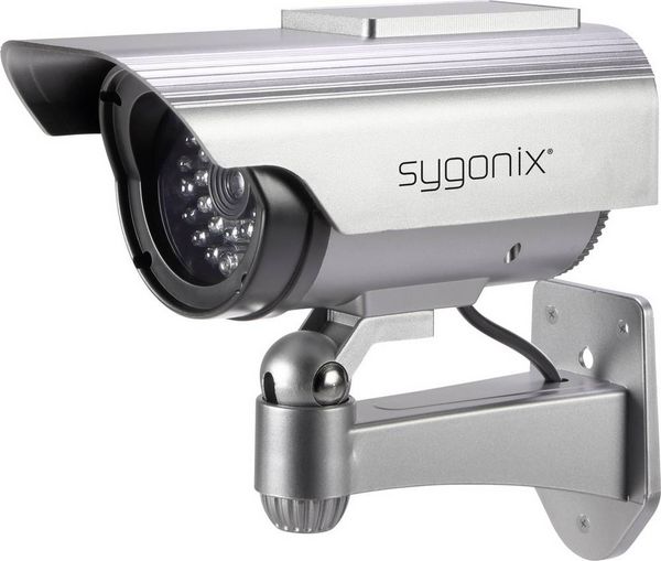 Produktbild: Sygonix SY-3420674 Kamera-Attrappe mit Solarmodul, mit blinkender LED