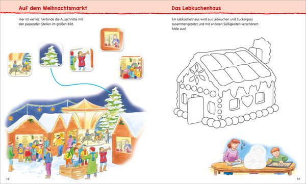 Produktbild: WAS IST WAS Kindergarten Malen R&auml;tseln Stickern Wir feiern Weihnachten