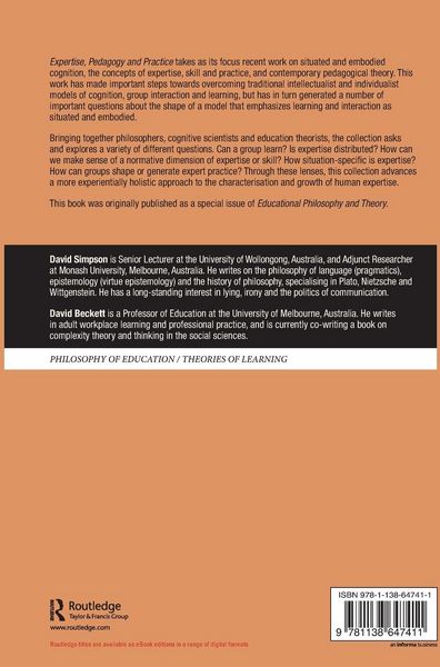 Produktbild: Expertise, Pedagogy and Practice