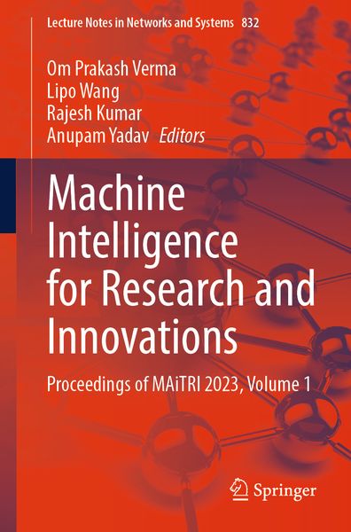 Produktbild: Machine Intelligence for Research and Innovations