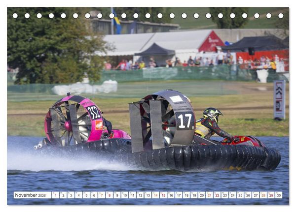 Produktbild: Hovercraft Formel 1 Weltmeisterschaft (Tischkalender 2026 DIN A5 quer), CALVENDO Monatskalender