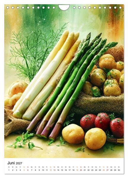 Produktbild: Gem&uuml;se im Fokus - frisch, bunt, k&ouml;stlich (Wandkalender 2027 DIN A4 hoch), CALVENDO Monatskalender