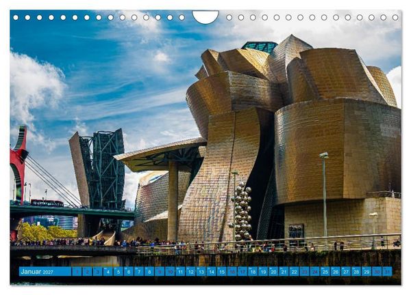 Produktbild: Buntes Bilbao (Wandkalender 2027 DIN A4 quer), CALVENDO Monatskalender