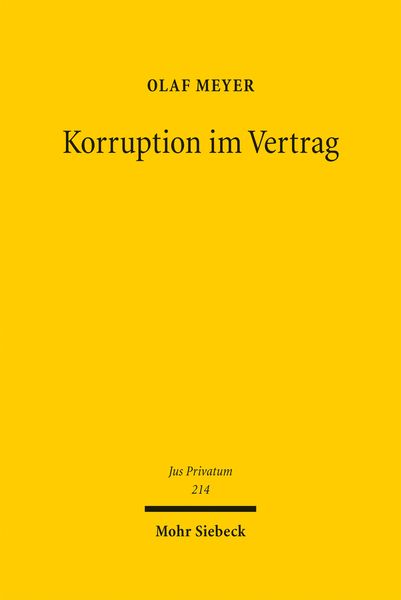 Produktbild: Korruption im Vertrag