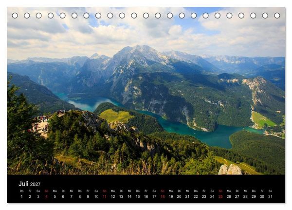 Produktbild: Berchtesgadener Land (Tischkalender 2027 DIN A5 quer), CALVENDO Monatskalender