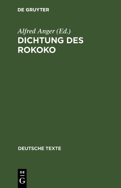 Produktbild: Dichtung des Rokoko