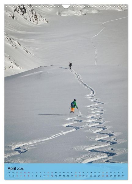 Produktbild: Endlich wieder Skifahren (Wandkalender 2026 DIN A3 hoch), CALVENDO Monatskalender