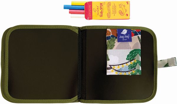 Produktbild: Kreidemalbuch Set mit 4 Kreiden Camping
