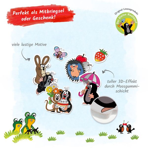 Produktbild: Tr&ouml;tsch Der kleine Maulwurf Soft-Sticker
