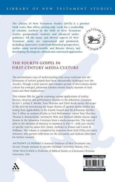 Produktbild: The Fourth Gospel in First-Century Media Culture
