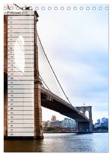 Produktbild: New York - Manhattan (Tischkalender 2026 DIN A5 hoch), CALVENDO Monatskalender