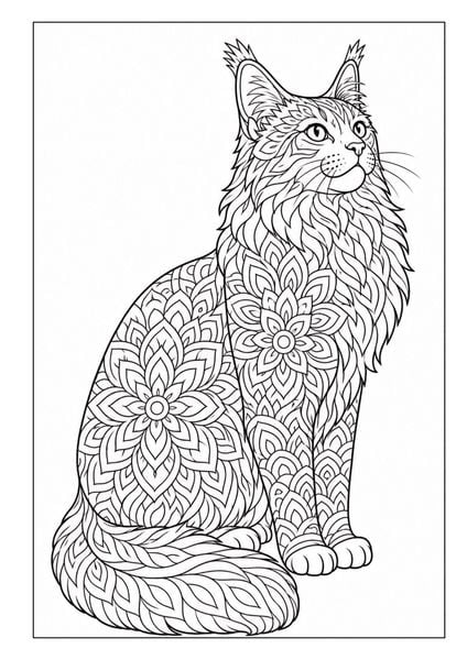 Produktbild: Mandala Malbuch Katzen f&uuml;r Kinder ab 8 Jahren, Teenager und Erwachsene mit 50 sch&ouml;nen Ausmalmotiven