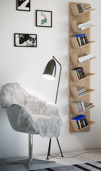 Produktbild: Holz Wandregal H&auml;ngeregal Regal Deko Board LansiXL