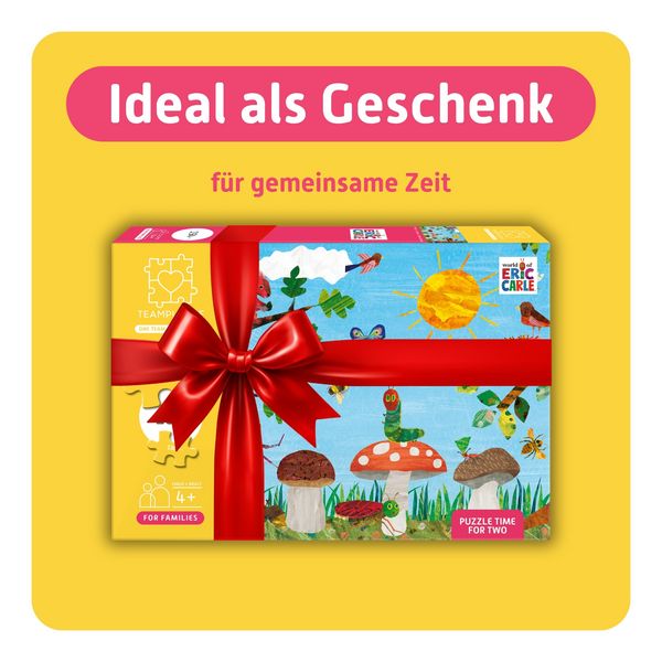Produktbild: TEAMPUZZLE &ndash; Die kleine Raupe Nimmersatt &ndash; 194 Teile &ndash; Kinderpuzzle mit gro&szlig;en & kleinen Teilen