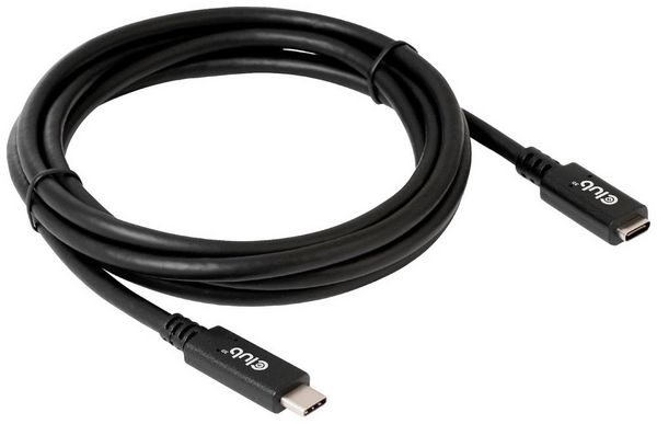 Produktbild: Club3D USB-C&reg; Kabel USB 3.2 Gen1 USB-C&reg; Stecker, USB-C&reg; Buchse 2.00m Schwarz CAC-1529
