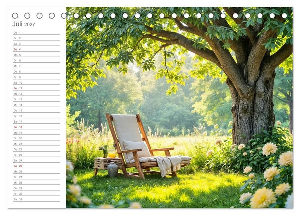 Produktbild: Zuhause im Augenblick - Lieblingspl&auml;tze zum Innehalten (Tischkalender 2027 DIN A5 quer), CALVENDO Monatskalender