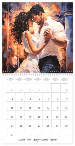 Produktbild: Danse passion (Calendrier mural carr&eacute; 2026 30x30 cm) Calendrier double avec une page pour vos prises de notes