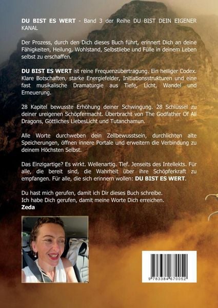 Produktbild: DU BIST ES WERT - Erfolgreich Manifestieren Mit Der Macht Der Drachen - Ein gechanneltes Buch zur Selbsterm&auml;chtigung,