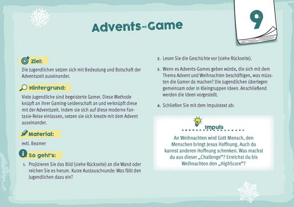 Produktbild: 24 plus X z&uuml;ndende Ideen f&uuml;r Advent und Weihnachten mit Jugendlichen