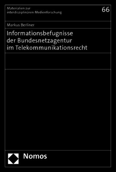 Produktbild: Informationsbefugnisse der Bundesnetzagentur im Telekommunikationsrecht