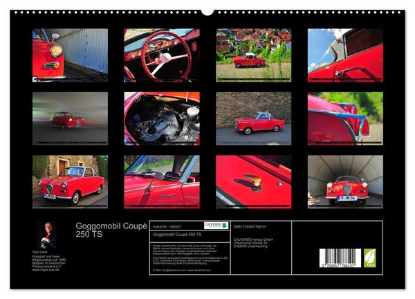Produktbild: Goggomobil Coup&egrave; 250 TS (hochwertiger Premium Wandkalender 2026 DIN A2 quer), Kunstdruck in Hochglanz