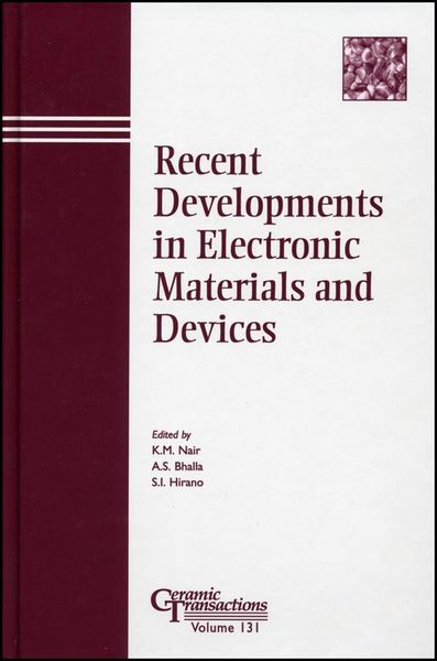 Produktbild: Recent Developments in Electronic Materials and Devices