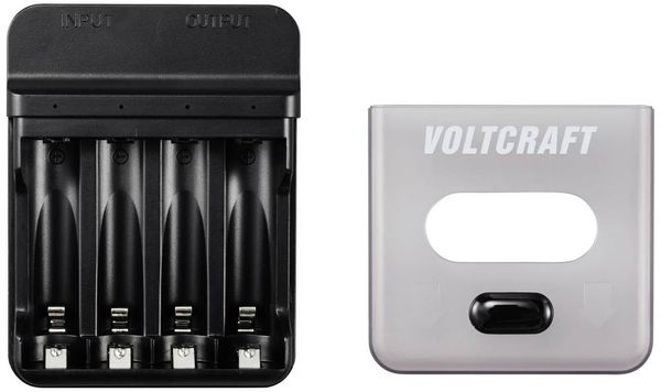 Produktbild: VOLTCRAFT VC-BC4-PB1 2in1 Ladeger&auml;t & Powerbank
