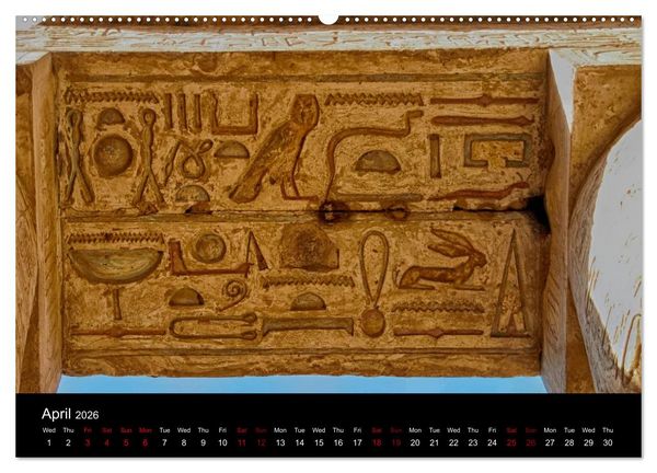 Produktbild: On the trail of the ancient Egypt (High Quality Premium Wall Calendar 2026 DIN A2 landscape),CALVENDO 12 Month Wall Calendar