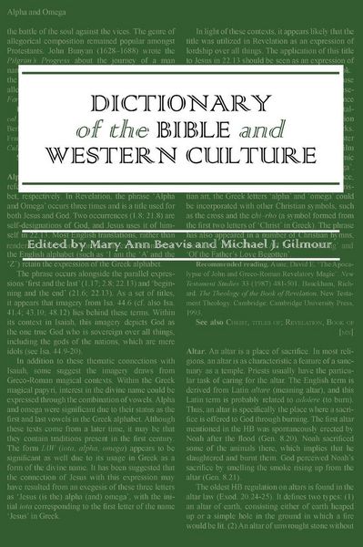 Produktbild: Dictionary of the Bible and Western Culture