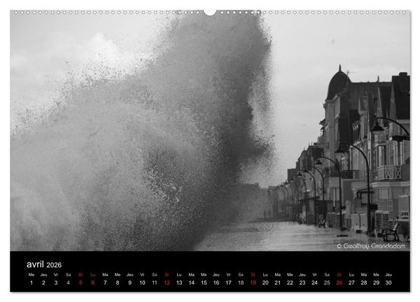 Produktbild: GRANDES MAR&Eacute;ES &Agrave; SAINT-MALO (Calendrier mural 2026 DIN A2 vertical) calendrier de bureau