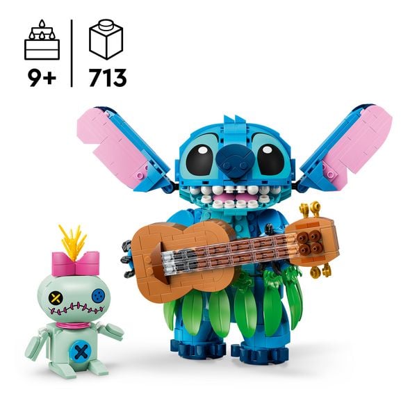 Produktbild: LEGO ǀ Disney 43296 Stitch und Scrump, Bauset, Spielzeuge aus LEGO Steinen f&uuml;r Kinder ab 9 Jahren