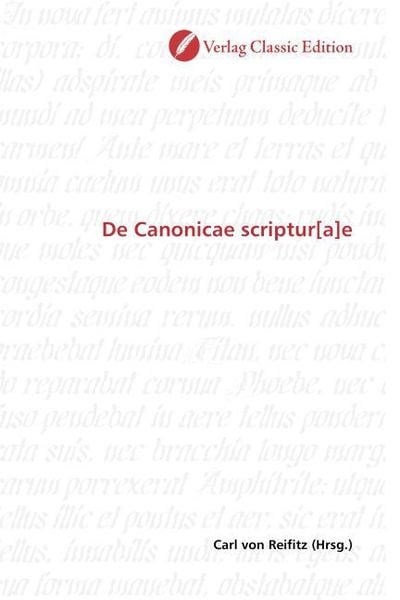 Produktbild: De Canonicae scriptur[a]e