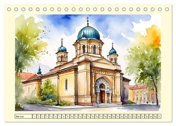 Produktbild: Reise durch Ungarn (Tischkalender 2026 DIN A5 quer), CALVENDO Monatskalender