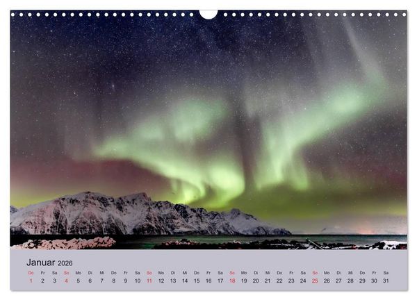 Produktbild: Norwegen - Mythos Nordlichter (Wandkalender 2026 DIN A3 quer), CALVENDO Monatskalender