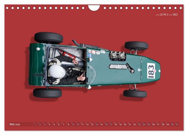 Produktbild: Legenden des Rennsports - Formel Junior 1955-1965 (Wandkalender 2026 DIN A4 quer), CALVENDO Monatskalender