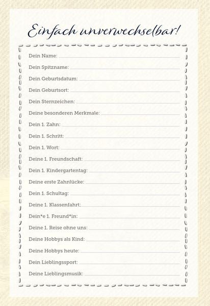 Produktbild: Von null auf 18! Deine Kindheit und Jugend