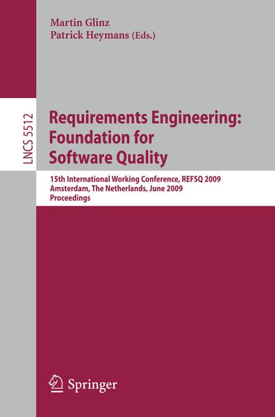 Produktbild: Requirements Engineering: Foundation for Software Quality