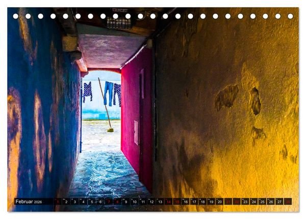 Produktbild: Burano - Die Insel der bunten H&auml;user (Tischkalender 2026 DIN A5 quer), CALVENDO Monatskalender