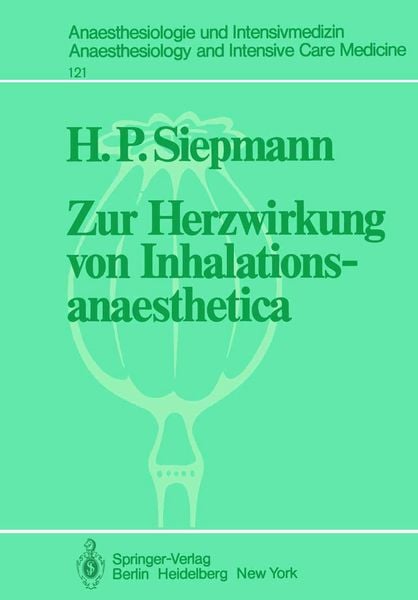 Produktbild: Zur Herzwirkung von Inhalationsanaesthetica