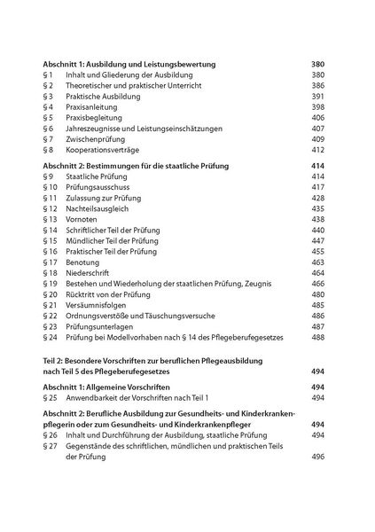 Produktbild: Pflegeberufegesetz und Ausbildungs- und Pr&uuml;fungsverordnung