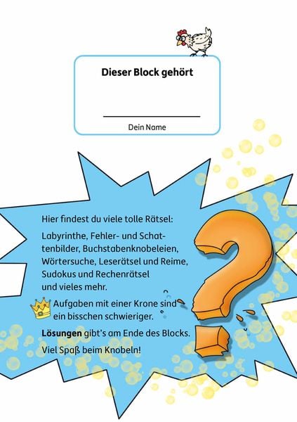 Rätselblock ab 5 Jahre - Band 2