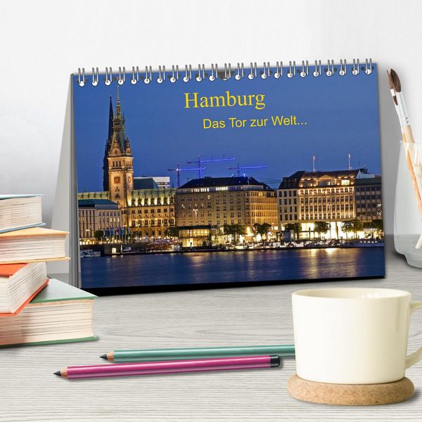Produktbild: Hamburg . Das Tor zur Welt... (Tischkalender 2026 DIN A5 quer), CALVENDO Monatskalender