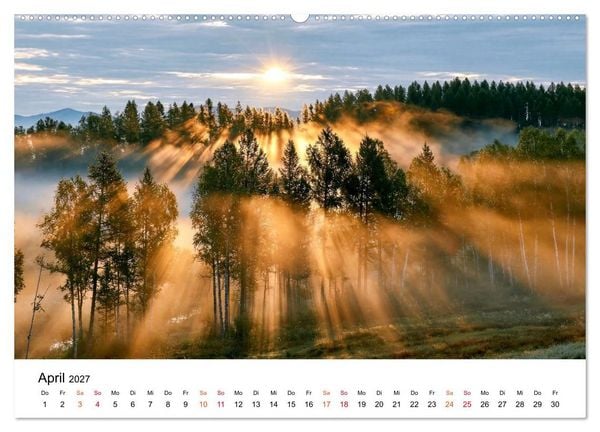 Produktbild: Sonnenjahr (Wandkalender 2027 DIN A2 quer), CALVENDO Monatskalender